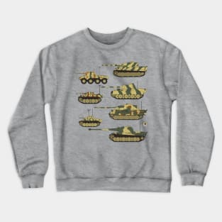 I love German tanks with cat names Crewneck Sweatshirt